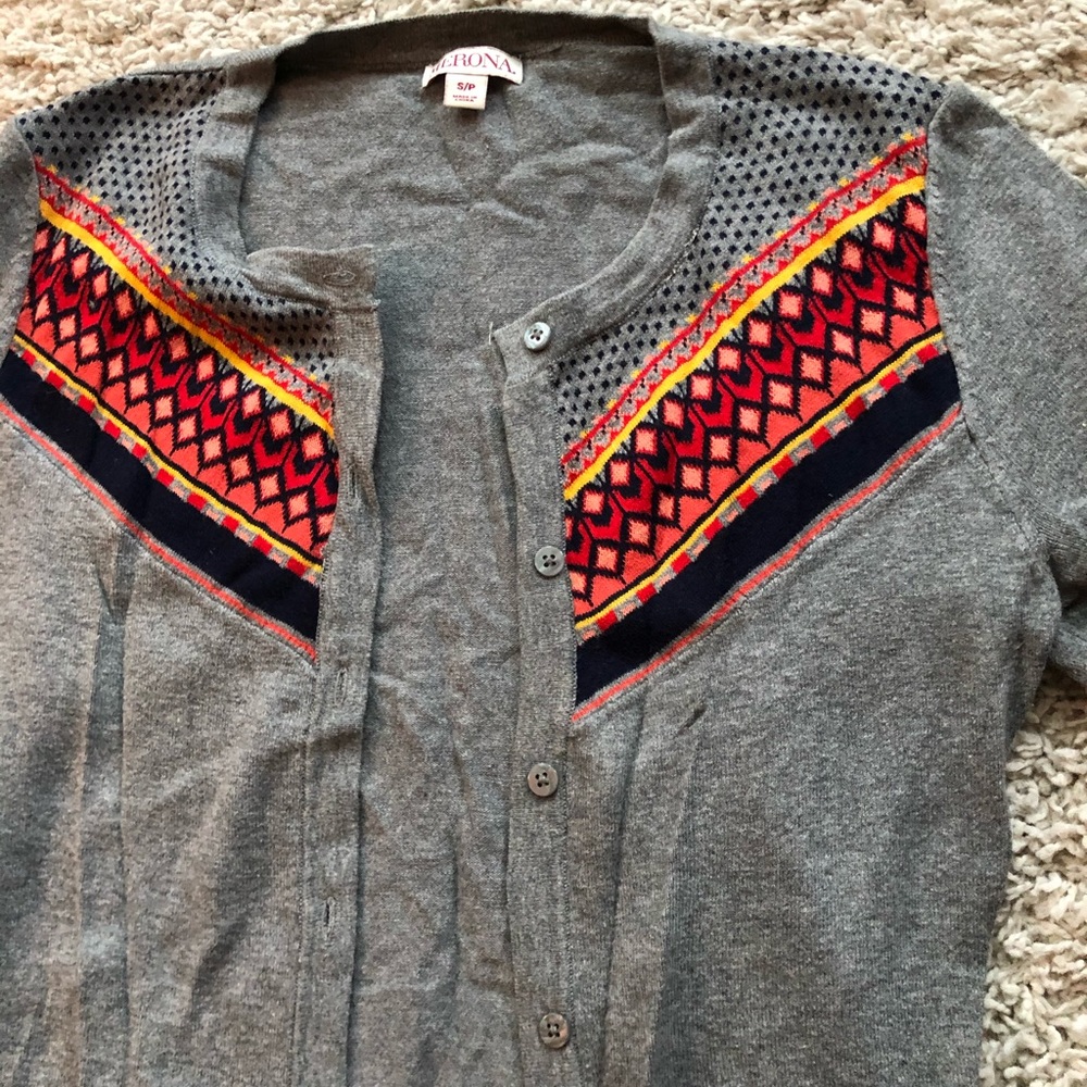 Cute printed cardigan!